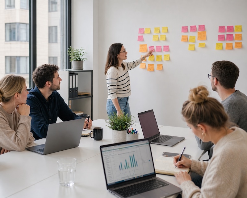 Tím AIExpert.sk pri spoločnej práci na AI stratégii